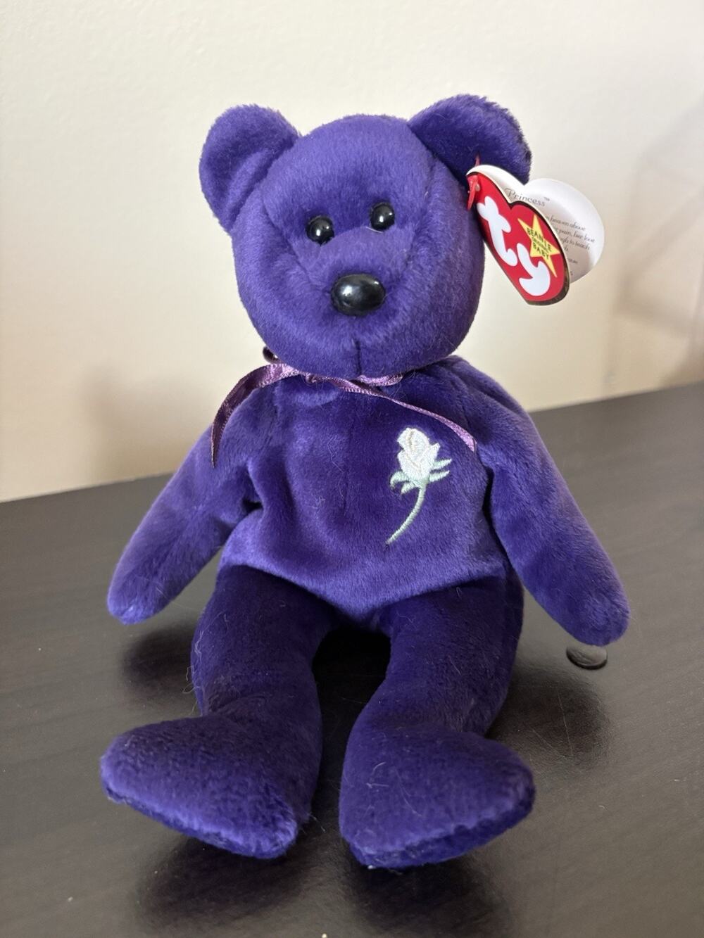 Ty Beanie Babies Princess Diana Bear Toy 1997 Vintage Collectible with Tag